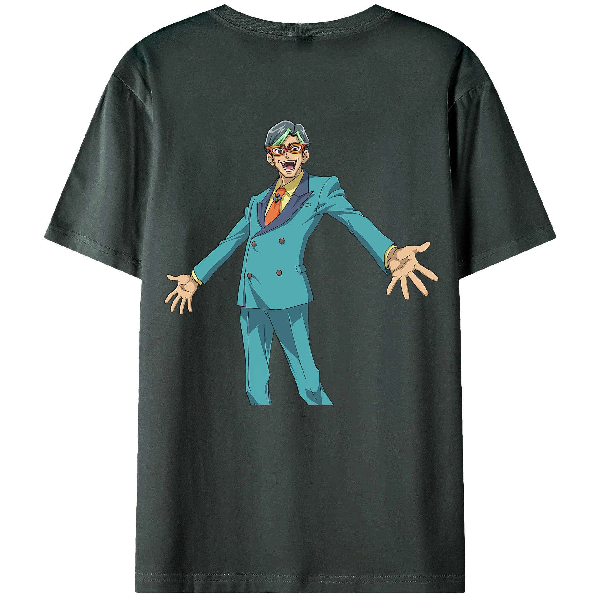 （画像用） 遊☆戯☆王 Yu-Gi-Oh! 綿100％ メンズ半袖Tシャツ（バックプリント） 通気性